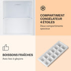 Klarstein Mini Congelateur Armoire, Petit Congélateur pour la Chambre et la Maison, Mini congélateur 33L, Congelateur Petite Taille avec Etagère, Econome en Energie, Appareil à glaçons et Grattoir